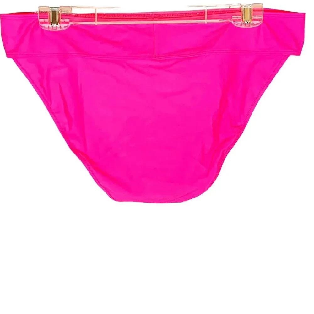 Aerie Banded Full Coverage Bikini Bottom Real Good UPF‎ 50 Rose Pink Size XL NWT
